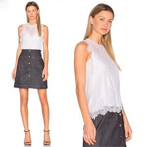CARVEN PARIS Denim Mini Skirt | FR 38 US 6 | Dark Wash
